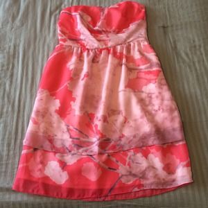 The Limited coral / blush dress