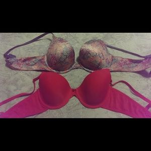 2 cute bras 36 B