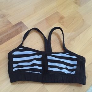 Lululemon striped sports bra
