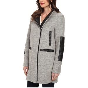 Vince Camuto Jackets & Coats - VINCE CAMUTO Leather Detail Coat Vince Camuto Jackets & Coats - VINCE CAMUTO Leather Detail Coat