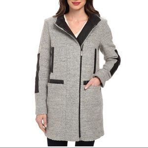 Vince Camuto Jackets & Coats - VINCE CAMUTO Leather Detail Coat Vince Camuto Jackets & Coats - VINCE CAMUTO Leather Detail Coat