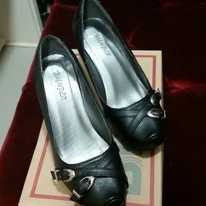 Black  wedge shoes, Very comfortable