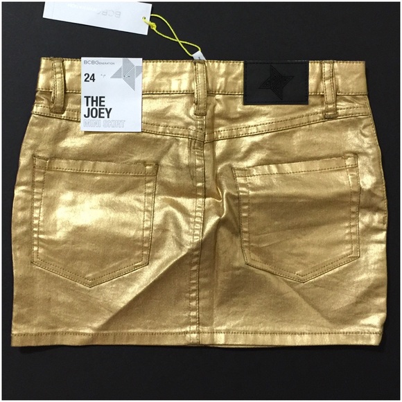 BCBGeneration Gold Skirt - Picture 2 of 4
