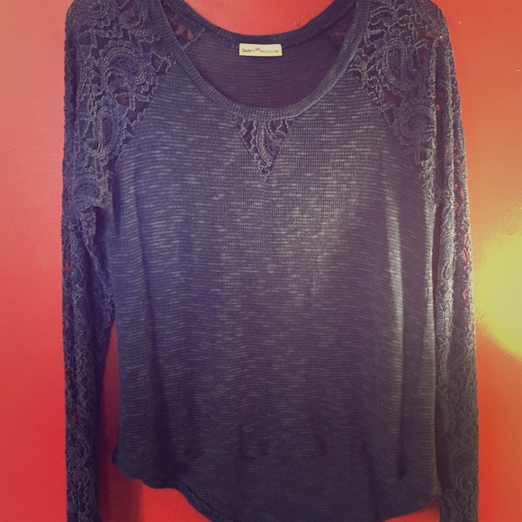 Blue lace sweater!