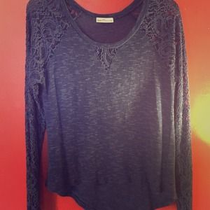 Blue lace sweater!