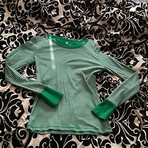 Gap long sleeve grey and green.