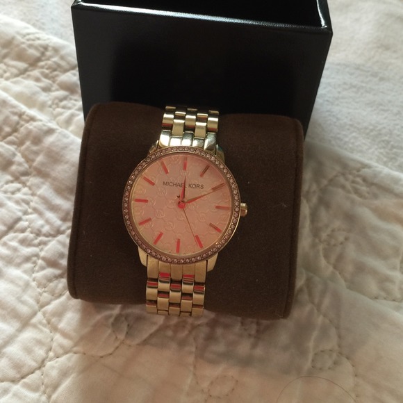 Authentic MK WATCH GOLD