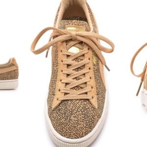 PUMAS x SOLANGE SUEDE GRAPHIC SNEAKERS