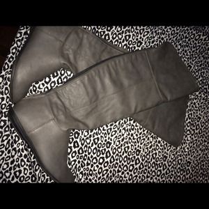 Grey Knee-High boots