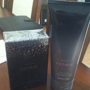 Avon Femme Parfum Spray and Body Lotion