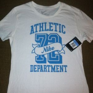 Brand new Women's Nike shirt. white & turquoise.