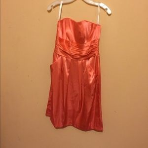 Silky strapless dress