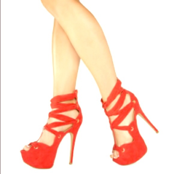 6" platform heels