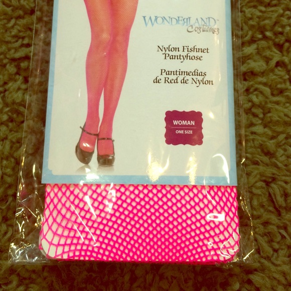 Wonderland Accessories - 🌷 Hot Pink Fishnet Pantyhose 🌷