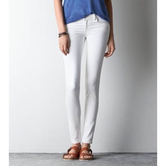 ❌SOLD❌AE Outfitters White Jegging Super Stretch