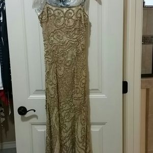 Gold beautiful dress