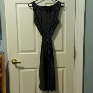 Summery black & white polka dot dress