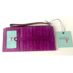 NWT HOBO Purple Leather Wristlet