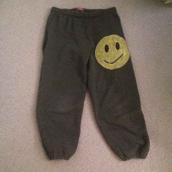 smiley face sweatpants - Picture 1 of 1