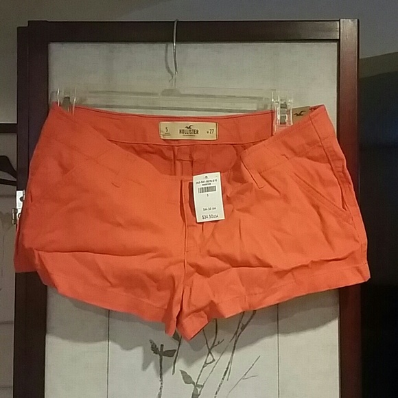 NWT Orange Hollister shorts