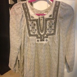 Lucky Brand Three Quarter Sleeve Top