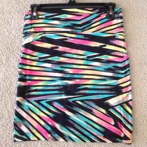 Multi colored bondage skirt