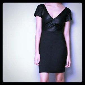 ZARA mixed media LBD (little black dress)