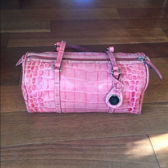 Sold--Dooney & Bourke Croc Embossed Bag Leather