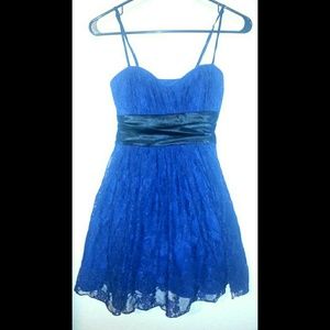 Navy blue lacey dress