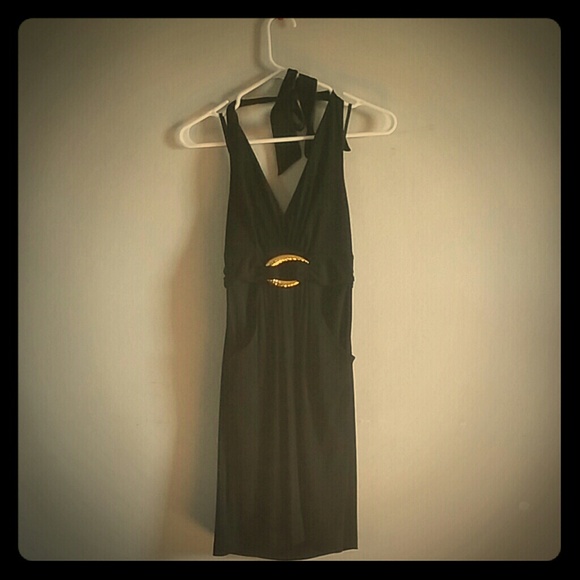 Black cocktail dress