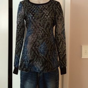 Beautiful BKE Metallic  Tie DyeTop