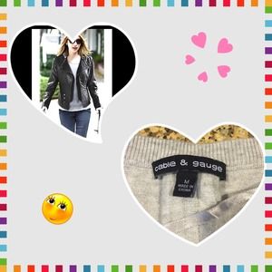 🔷Cable & Gauge Light Grey Top/Light Top/Sweater🔷