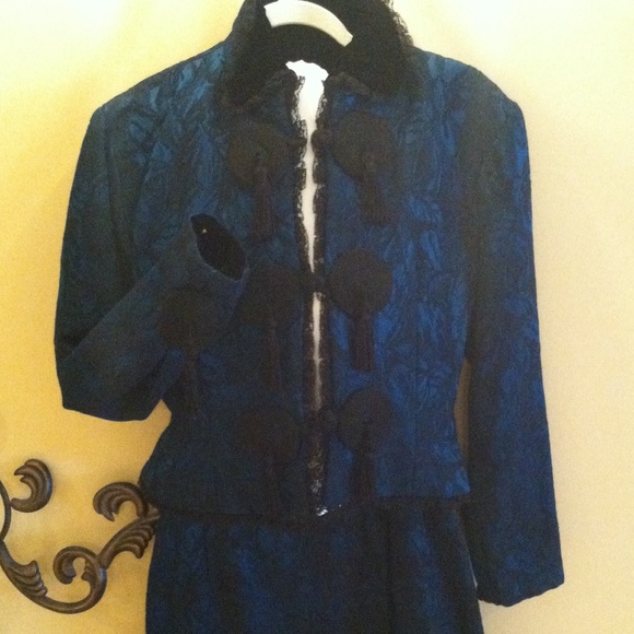Patrica Rhodes dressy jacket and matching skirt - Picture 1 of 4