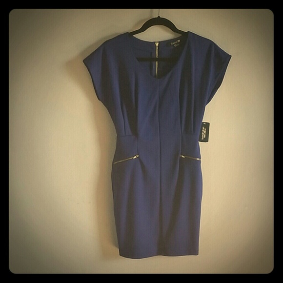 Royal blue evening dress