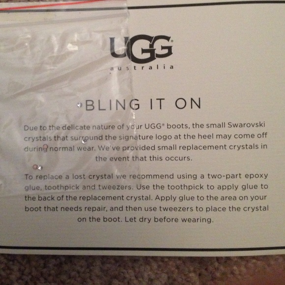 Ugg Swarovski crystal replacement