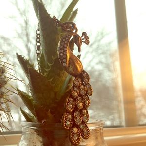 Peacock necklace