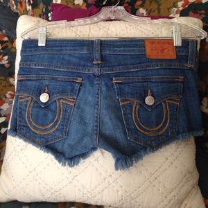 True religion cut off shorts-- short!