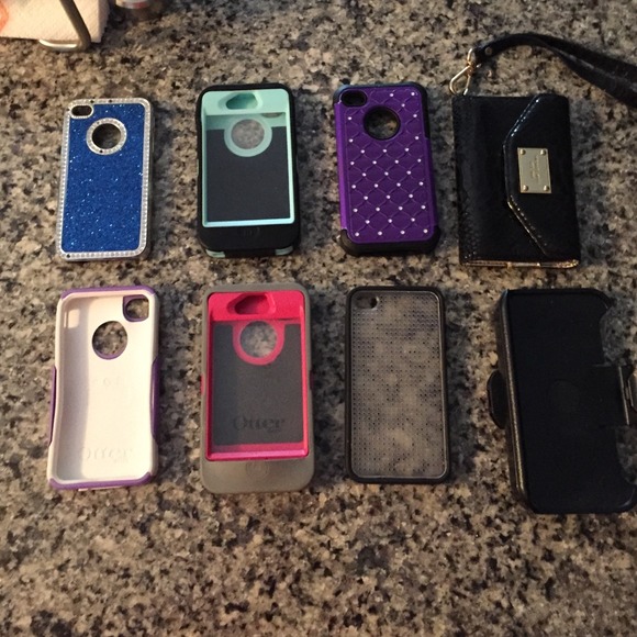 Iphone 4/4s phone cases and 2x Michael Kors wallet