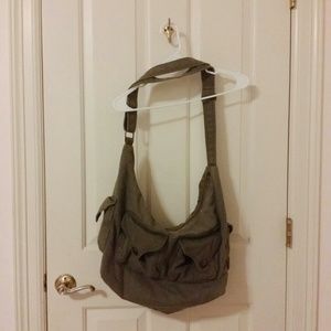 Olive green overnight bag