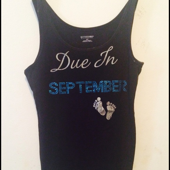 👣👣due in September tank top
