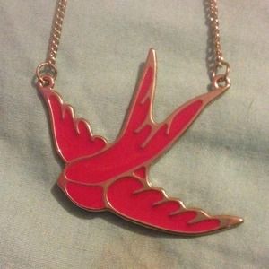 simple bird necklace
