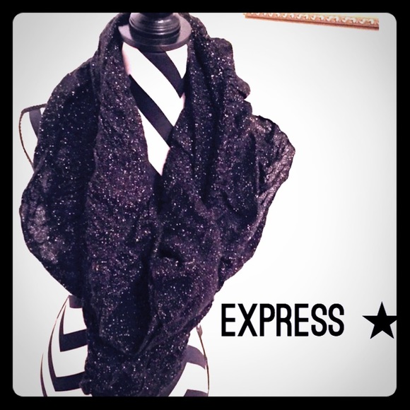 Express black infinity scarf
