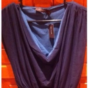 Limited blue layered tank (two tone)