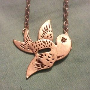 simple bird necklace