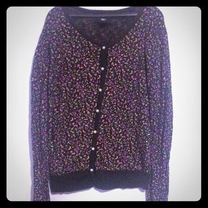 OBEY floral cardigan size L