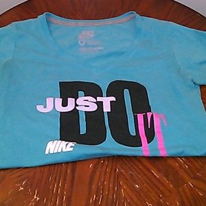 Blue nike shirt
