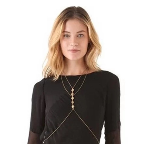 Urban Outfitters Jewelry - Golden toned body chain spring break beach wear