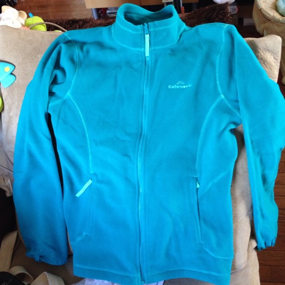Polartec fleece jacket greenish blue