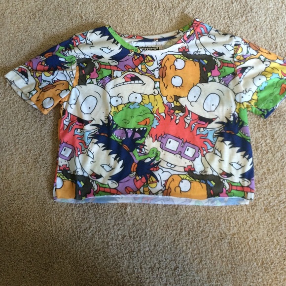 Nasty Gal Tops - Rugrats Collage Crop Top