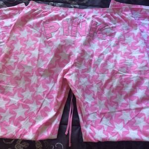 Pink pajama pants